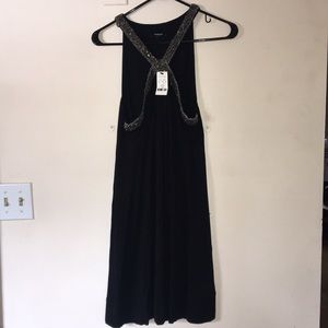 NWT Express black beaded neck dress